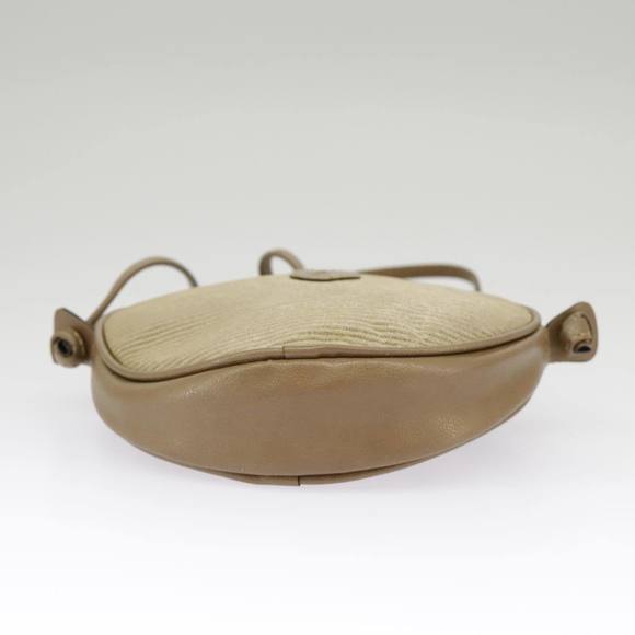 SAINT LAURENT Shoulder Bag Coated Canvas Beige Auth ep6623 - Picture 9 of 16